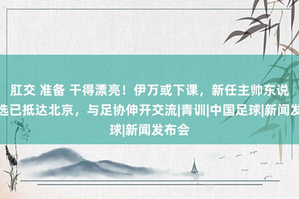 肛交 准备 干得漂亮！伊万或下课，新任主帅东说念主选已抵达北京，与足协伸开交流|青训|中国足球|新闻发布会